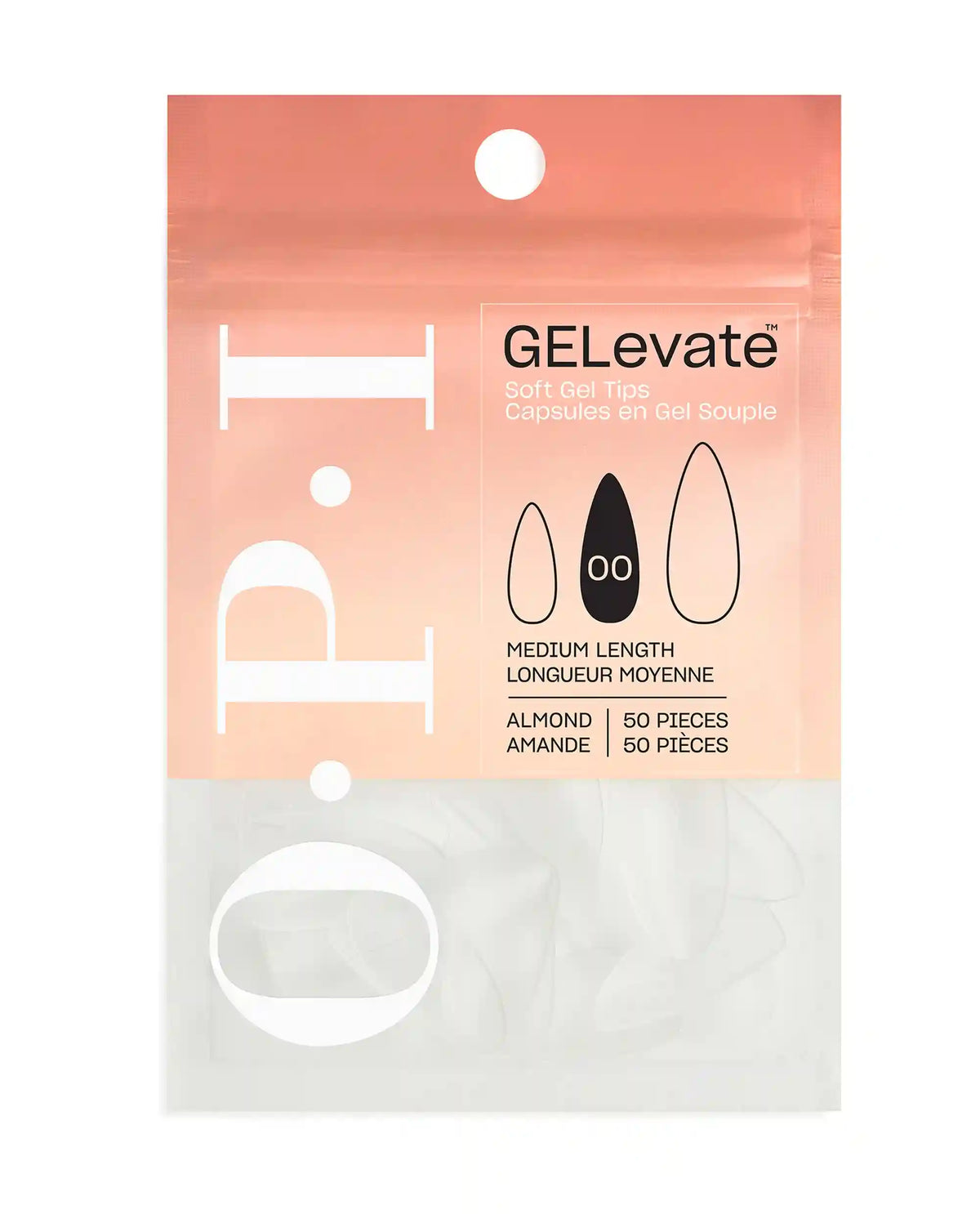 GELevate™ Soft Gel Tips Refill Pack - Square Shape Medium Length
